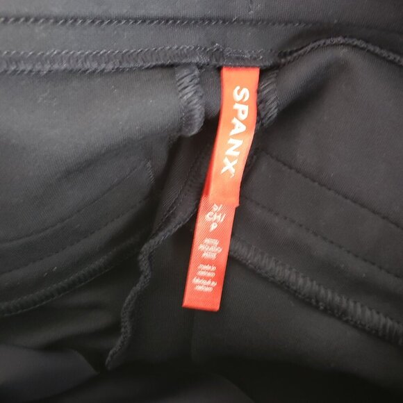 Spanx The Perfect Pant Slim Straight Petite Navy Blue Ponte 20254Q Size Small SP - Picture 10 of 10